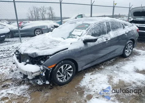 2017 Honda Civic Ex from USA, damaged, VIN 19XFC2F75HE030051